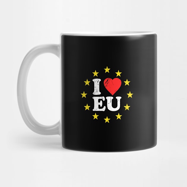 I Love The European Union EU by Flippin' Sweet Gear